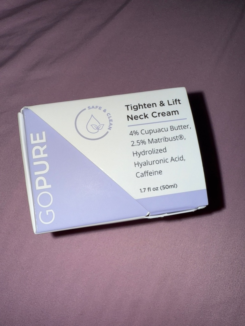 Gopure Tighten & Lift Neck Cream - Lavender & White